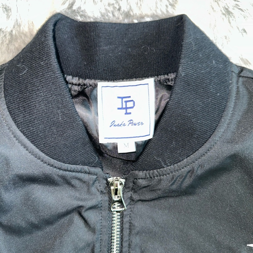 Inaka Power Bomber Jacket - Black sz medium - Picture 6 of 7